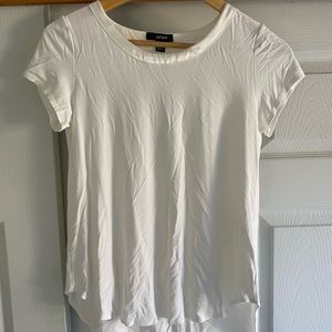 Alfani short sleeve white top